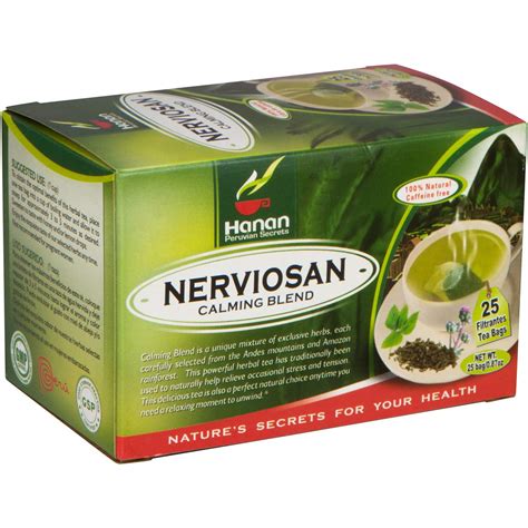 Nerviosan Calming Herbal Blend With Valerian Root Lemon Balm And