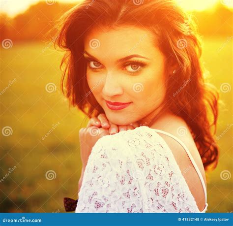 Happy Woman Enjoying Nature Stock Photo Image Of Lifestyle Natural