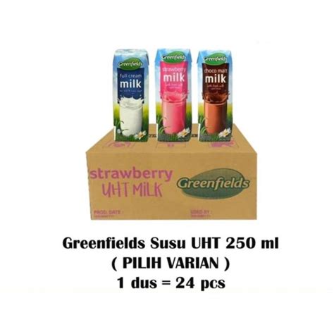 Jual Susu Uht Greenfields Ml All Variant Dus Isi Pcs