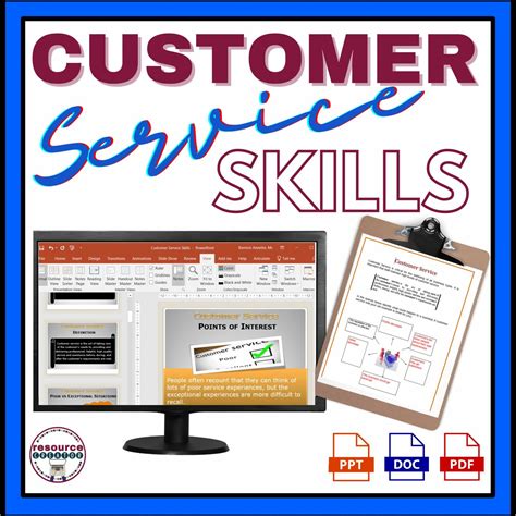 Customer Service Skills PowerPoint and Activities - Editable | Made By
