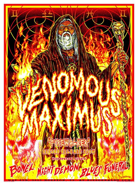 Inside The Rock Poster Frame Blog Kyler Sharp Venomous Maximus Houston