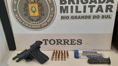 Bm Prende Homem Por Posse Irregular De Arma De Fogo Em Torres A Folha