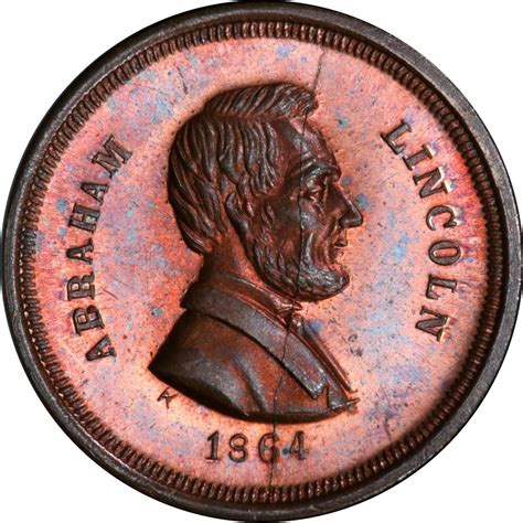 Civilwartokens 130 349 A Abraham Lincoln Patriotic Civil War