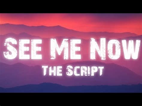 If You Could See Me Now The Script Youtube