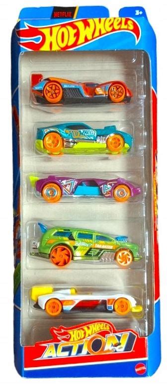 Hot Wheels HTV Pięciopak samochodzików Hot Wheels Action Sklep z