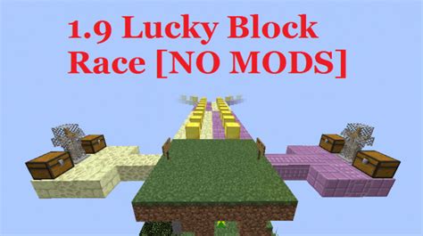 1.9 Lucky Block Race [NO MODS] Minecraft Map