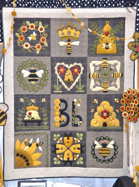 Bee Quilt Pattern Bee Quilt Applique Quilting Pattern Patterns Honey ...