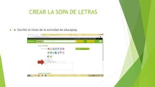 Como Crear Una Sopa De Letras Ppt