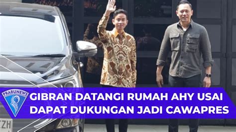 Gibran Datangi Rumah AHY Usai Dapat Dukungan Jadi Cawapres Prabowo