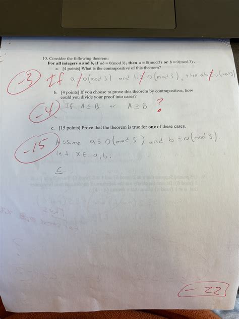 Solved 10 Consider The Following Theorem For All Integers