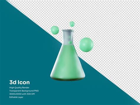 Premium Psd A Scientific Chemistry Tube 3d Illustration