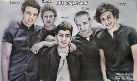 One Direction - Drawing by BeatrizLoveMyJesus on DeviantArt