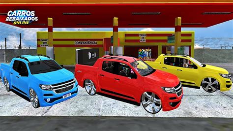 CARROS REBAIXADOS ONLINE CHAMEI NO RACHA DE S10 REBAIXADA PAREDÃO