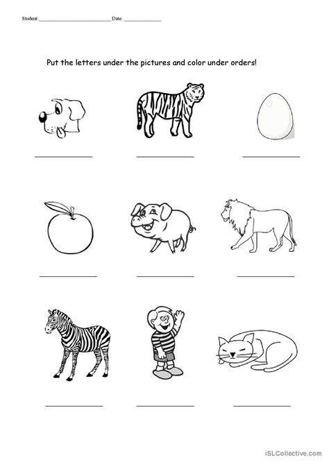 Alphabet creative writing prompt: English ESL worksheets pdf & doc