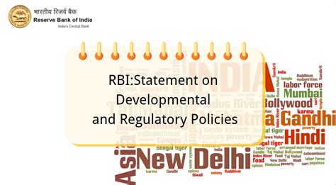 Rbistatement On Developmental And Regulatory Policies