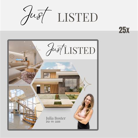25 Just Listed Template | Just Listed Real Estate Post | Just Listed