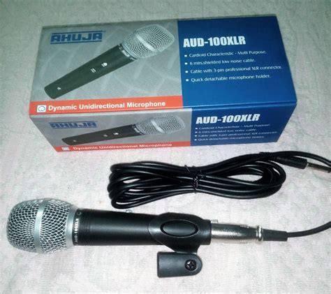 Unidirectional Dynamic Ahuja Aud Xlr Wired Microphone Scientific Gate