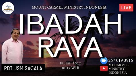 Ibadah Sabat Raya Pdt Jsm Sagala Mcmi Februari Youtube