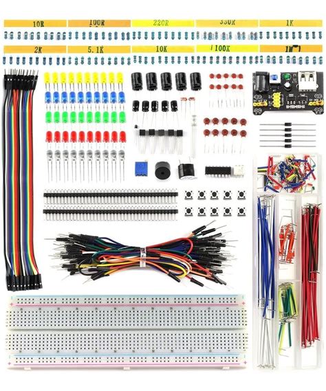 Kit Electr Nica Protoboard Pts Resistor Capacitor Etc Meses Sin