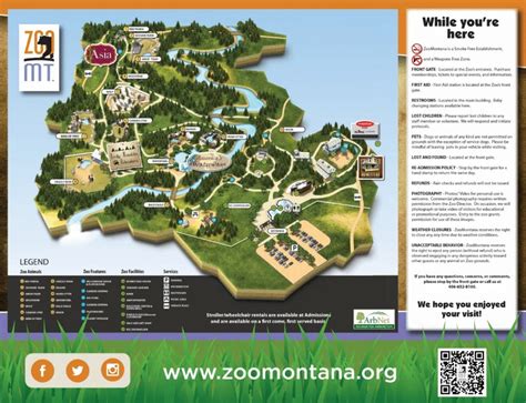 ZooMontana Map and Brochure (2021 - 2023) | ThemeParkBrochures.net