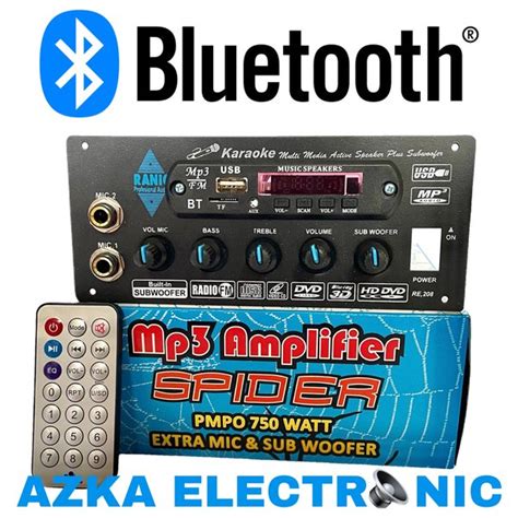 Jual Kit Power Amplifier Speaker Aktif Plus Mp Bluetooth W Pmpo Di