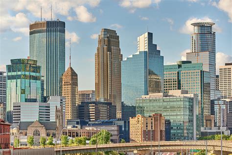 Minneapolis city skyline Photograph by Jim Hughes