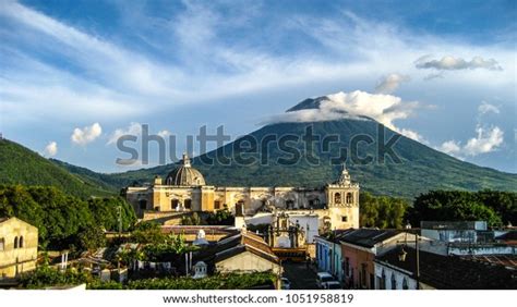 Antigua Guatemala Volcano Stock Photo (Edit Now) 1051958819