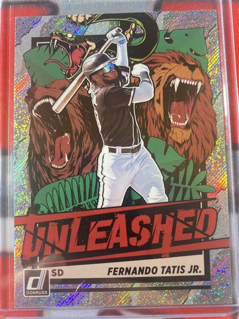 2021 Panini Donruss Baseball Fernando Tatis Jr Unleashed Ssp Prizm Ts