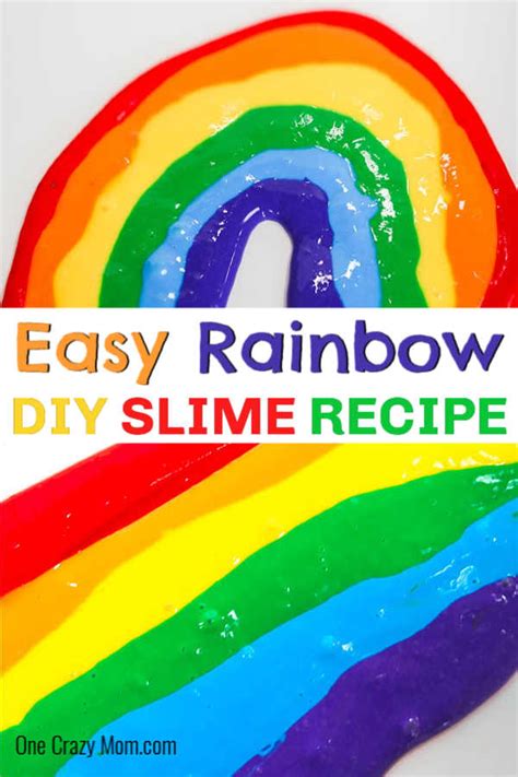 Rainbow Slime - Fun and Colorful Rainbow Slime Recipe