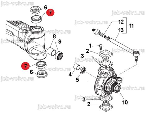 Подшипник шкворневой [198-7823, 1987823] для CAT 428E, 432E, 442E, 428F ...