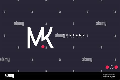 Mk Letters Stock Vector Images Alamy