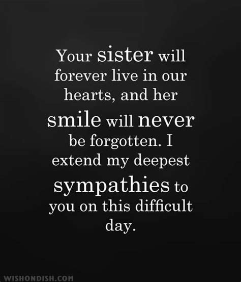 Best Sympathy Messages For Loss Of Sister Wishondish