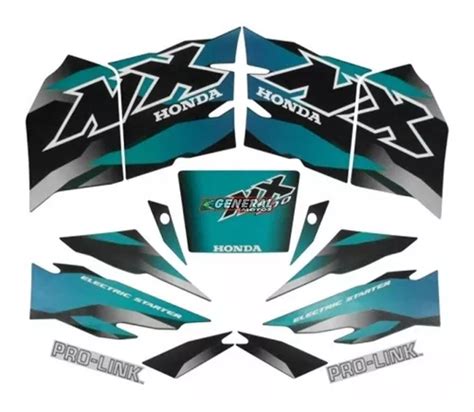 Plancha De Stickers Lbm Kit Adesivo Jogo Faixa Moto Honda Nx