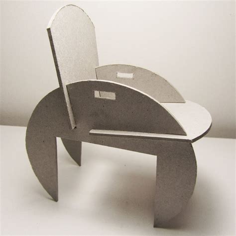 Uli Kraeling Workflow Flat Pack Chair Cardboard Prototype Cardboard