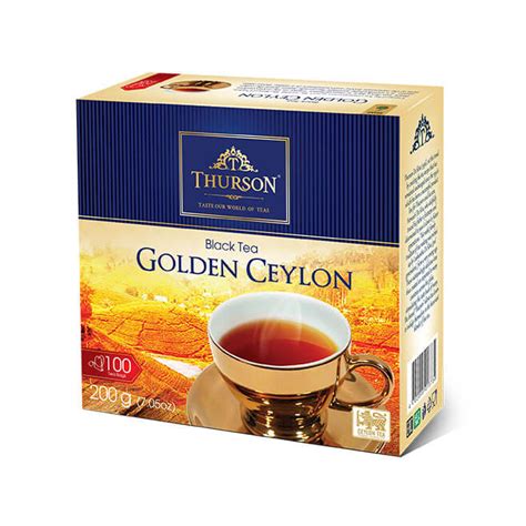 Ceylon Black Tea Earl Grey 100 Tea Bags Thurson Teas