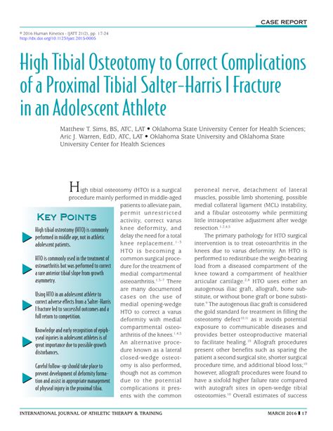 High Tibial Osteotomy To Correct Complications Of A Proximal Tibial