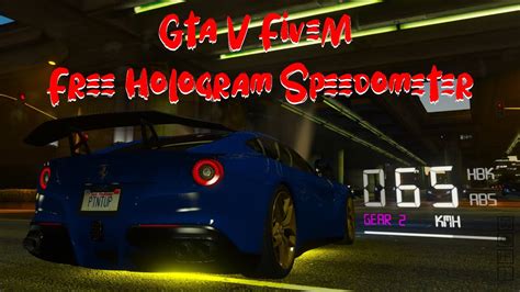 Hologram Speedometer Free Script Gta V Fivem YouTube