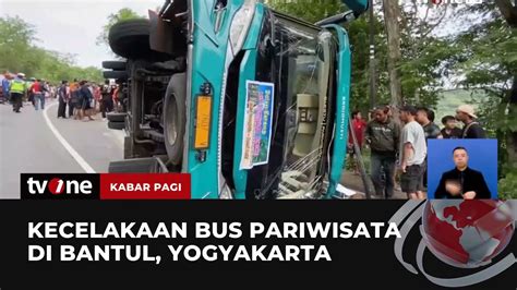 Bus Pariwisata Di Bantul Terguling Dua Orang Tewas Kabar Pagi Tvone