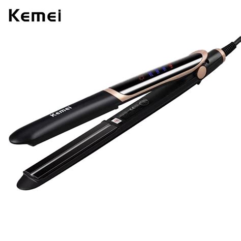 Kemei Digital Far Infrared Hair Straightener Ani Irons Flat Styling