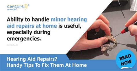 Hearing Aid Repairs At Home A Complete Do It Yourself Guide