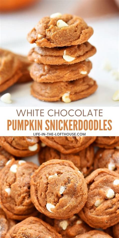 White Chocolate Pumpkin Snickerdoodles Recipe