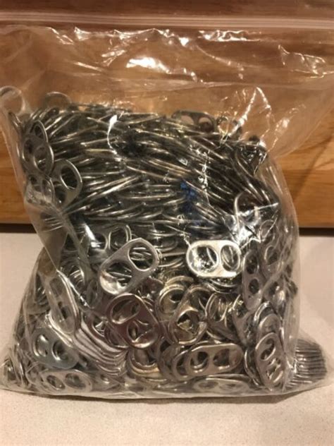 1000 Aluminum Can Pull Tabs Pop Tops Soda Beer For Crafts Or Charity Ebay