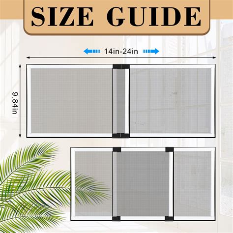 Pcs Expandable Window Screen Adjustable Sliding Window Screen Mesh