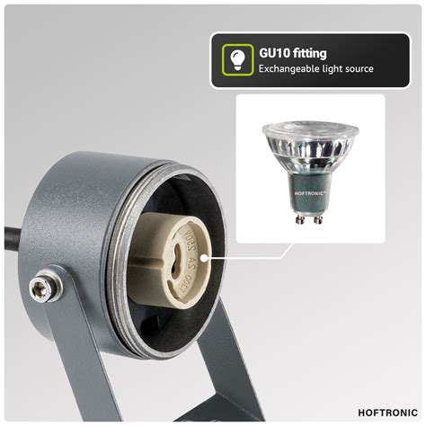 Spikey Dimbare LED Prikspot Aluminium Antraciet Excl GU10 Spot IP65