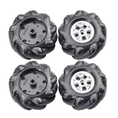 Mm K Mecanum Wheel Compatible With Mm Coupling Pack Of Black