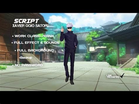 SCRIPT XAVIER GOJO SATORU SKIN JUJUTSU KAISEN NO PASSWORD YouTube