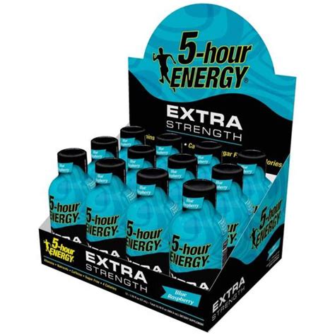 5 Hour Energy Extra Strength Blue Raspberry 12 Ct Miami K Distribution