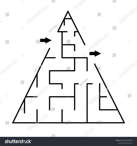 Vector Maze Template Blank Black White Stock Vector Royalty Free 2287890949 Shutterstock