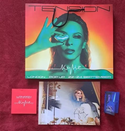 Kylie Minogue Signed Photo Tension London Pop Up Shop Rare Exclusive