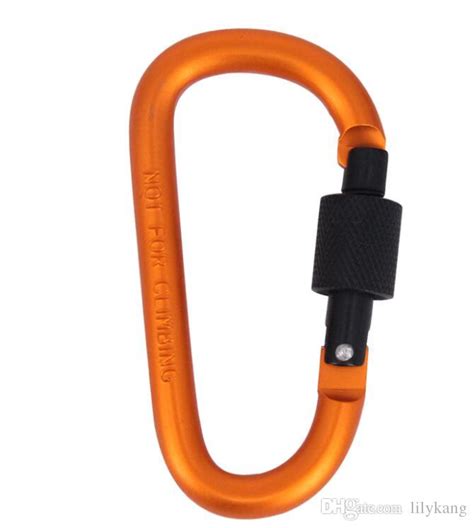 Cm Aluminum Alloy Carabiner D Ring Key Chain Clip Multi Color Camping